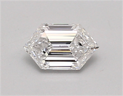 Picture of Lab Created Diamond 0.56 Carats, LONG HEXAGON with  Cut, D Color, vvs2 Clarity and Certified by IGI