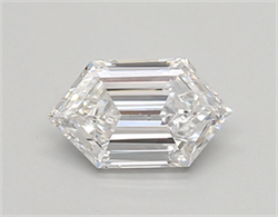 Picture of Lab Created Diamond 0.55 Carats, LONG HEXAGON with  Cut, D Color, vvs2 Clarity and Certified by IGI