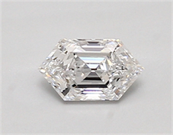 Picture of Lab Created Diamond 0.53 Carats, LONG HEXAGON with  Cut, D Color, vvs2 Clarity and Certified by IGI