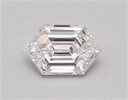 Picture of Lab Created Diamond 0.53 Carats, LONG HEXAGON with  Cut, D Color, vvs1 Clarity and Certified by IGI