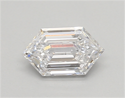 Picture of Lab Created Diamond 0.52 Carats, LONG HEXAGON with  Cut, D Color, vvs1 Clarity and Certified by IGI