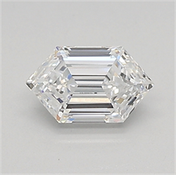 Picture of Lab Created Diamond 0.51 Carats, LONG HEXAGON with  Cut, D Color, vvs2 Clarity and Certified by IGI