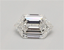 Picture of Lab Created Diamond 0.49 Carats, LONG HEXAGON with  Cut, E Color, vvs2 Clarity and Certified by IGI