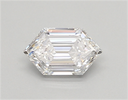 Picture of Lab Created Diamond 0.47 Carats, LONG HEXAGON with  Cut, E Color, vvs2 Clarity and Certified by IGI