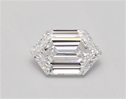 Picture of Lab Created Diamond 0.47 Carats, LONG HEXAGON with  Cut, D Color, vvs2 Clarity and Certified by IGI