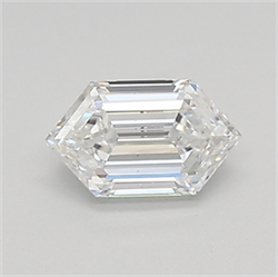 Picture of Lab Created Diamond 0.46 Carats, LONG HEXAGON with  Cut, D Color, vs2 Clarity and Certified by IGI