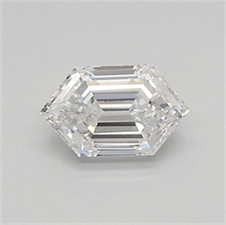 Picture of Lab Created Diamond 0.46 Carats, LONG HEXAGON with  Cut, D Color, vs2 Clarity and Certified by IGI