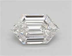 Picture of Lab Created Diamond 0.45 Carats, LONG HEXAGON with  Cut, D Color, vs1 Clarity and Certified by IGI