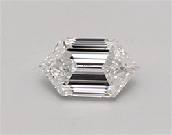 Picture of Lab Created Diamond 0.45 Carats, LONG HEXAGON with  Cut, D Color, vs1 Clarity and Certified by IGI