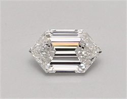 Picture of Lab Created Diamond 0.43 Carats, LONG HEXAGON with  Cut, E Color, vs1 Clarity and Certified by IGI