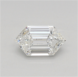 Picture of Lab Created Diamond 0.38 Carats, LONG HEXAGON with  Cut, F Color, vvs2 Clarity and Certified by IGI