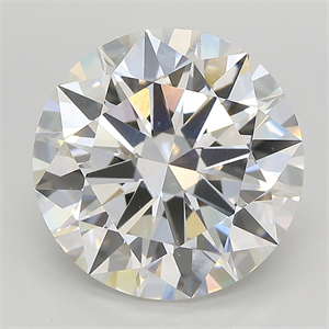 Picture of Lab Created Diamond 6.03 Carats, Round with excellent Cut, F Color, vvs2 Clarity and Certified by IGI