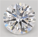 Lab Created Diamond 3.06 Carats, Round with ideal Cut, D Color, vs1 Clarity and Certified by IGI