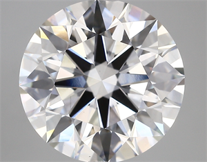 Picture of Lab Created Diamond 6.28 Carats, Round with ideal Cut, E Color, vs1 Clarity and Certified by IGI