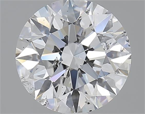 Picture of 2.01 Carats, Round with Excellent Cut, D Color, SI2 Clarity and Certified by GIA