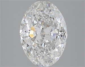 Picture of 3.00 Carats, Oval F Color, SI2 Clarity and Certified by GIA