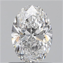 0.60 Carats, Oval D Color, VVS1 Clarity and Certified by GIA