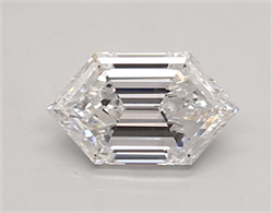 Picture of Lab Created Diamond 0.68 Carats, LONG HEXAGON with  Cut, D Color, vs1 Clarity and Certified by IGI