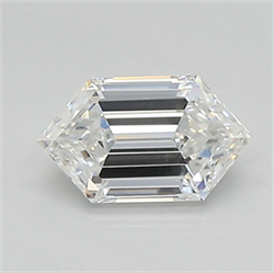 Picture of Lab Created Diamond 0.63 Carats, LONG HEXAGON with  Cut, D Color, vvs2 Clarity and Certified by IGI