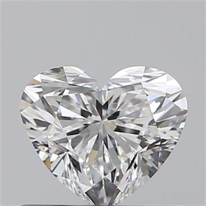 Picture of 0.50 Carats, Heart E Color, VVS2 Clarity and Certified by GIA