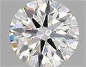 Lab Created Diamond 2.83 Carats, Round with ideal Cut, E Color, vvs2 Clarity and Certified by IGI