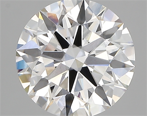 Picture of Lab Created Diamond 2.83 Carats, Round with ideal Cut, E Color, vvs2 Clarity and Certified by IGI