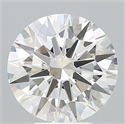 Lab Created Diamond 5.20 Carats, Round with Ideal Cut, G Color, VVS1 Clarity and Certified by IGI