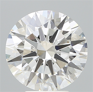 Picture of Lab Created Diamond 5.20 Carats, Round with Ideal Cut, G Color, VVS1 Clarity and Certified by IGI
