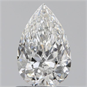 0.80 Carats, Pear D Color, VVS1 Clarity and Certified by GIA