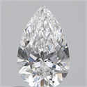 0.55 Carats, Pear D Color, IF Clarity and Certified by GIA