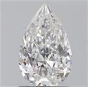 0.80 Carats, Pear E Color, SI2 Clarity and Certified by GIA