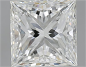 3.00 Carats, Princess I Color, VVS1 Clarity and Certified by GIA