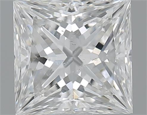 Picture of 1.01 Carats, Princess F Color, SI1 Clarity and Certified by GIA