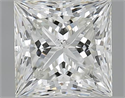 1.50 Carats, Princess J Color, SI1 Clarity and Certified by GIA