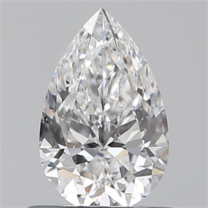 Picture of 0.60 Carats, Pear D Color, SI2 Clarity and Certified by GIA