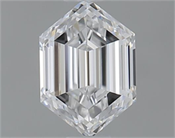 Picture of 0.52 Carats, L HEXAGONAL D Color, VVS1 Clarity and Certified by GIA