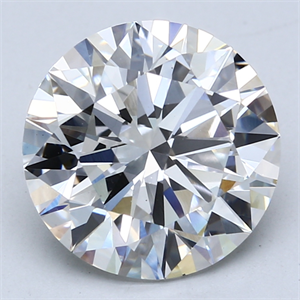 Picture of Lab Created Diamond 5.02 Carats, Round with Excellent Cut, G Color, VS1 Clarity and Certified by GIA