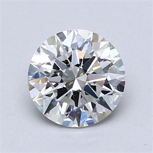 Picture of Lab Created Diamond 1.09 Carats, Round with Excellent Cut, F Color, VS2 Clarity and Certified by GIA