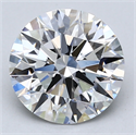 Del inventario de diamantes de laboratorio, 2.58 quilates, Redondo , Color E, claridad VS1 y certificado IGI