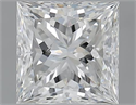 1.00 Carats, Princess F Color, SI1 Clarity and Certified by GIA