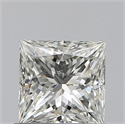 0.61 Carats, Princess J Color, SI2 Clarity and Certified by GIA