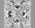 1.51 Carats, Princess H Color, SI2 Clarity and Certified by GIA