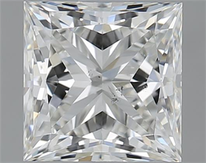 Picture of 1.51 Carats, Princess H Color, SI2 Clarity and Certified by GIA
