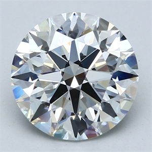 Picture of Lab Created Diamond 4.01 Carats, Round with Ideal Cut, E Color, VS1 Clarity and Certified by IGI