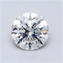 Lab Created Diamond 0.91 Carats, Round with Excellent Cut, D Color, VVS2 Clarity and Certified by IGI