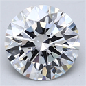 Lab Created Diamond 3.05 Carats, Round with Ideal Cut, D Color, VS1 Clarity and Certified by IGI