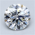 Lab Created Diamond 1.84 Carats, Round with Ideal Cut, E Color, VS1 Clarity and Certified by IGI