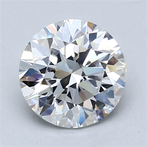 Picture of Lab Created Diamond 1.70 Carats, Round with Excellent Cut, E Color, VS1 Clarity and Certified by IGI