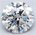 Lab Created Diamond 4.99 Carats, Round with Excellent Cut, E Color, VS1 Clarity and Certified by IGI