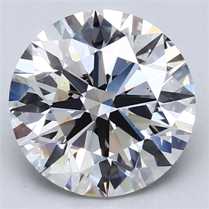 Picture of Lab Created Diamond 4.01 Carats, Round with Ideal Cut, E Color, VS1 Clarity and Certified by IGI
